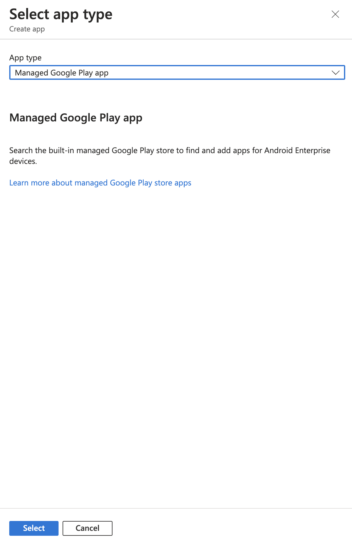 Intune Android apps
